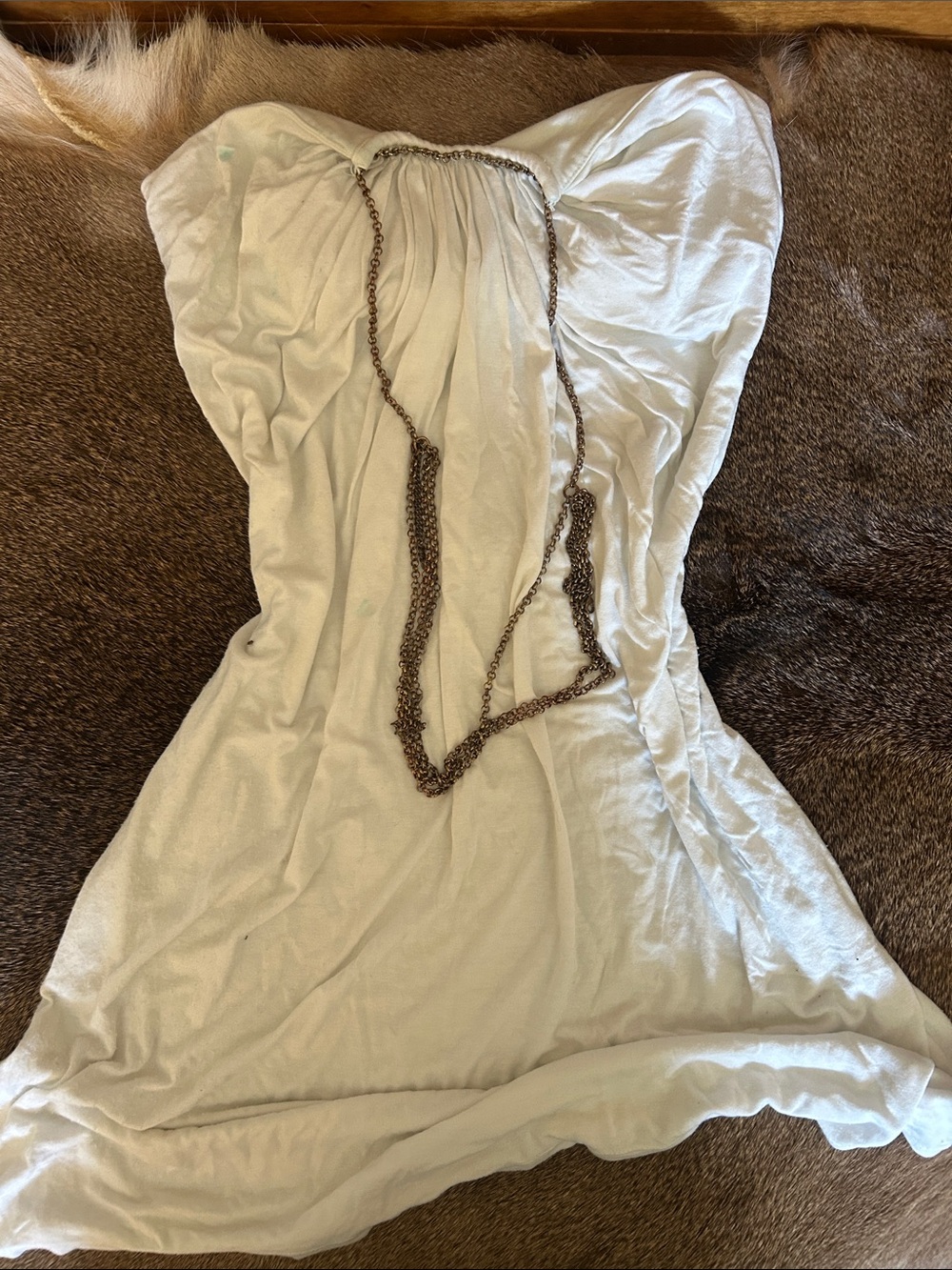 Strapless White Tube Slip Dress